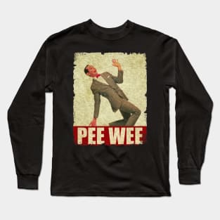 Pee Wee Herman - RETRO STYLE Long Sleeve T-Shirt